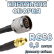 Кабельная сборка 50 Ом на RG-58 с разъемами N-male - MMCX-female, 0,5 метра