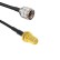 Кабельная сборка 50 Ом на RG-58 с разъемами UHF-male (PL259) - RP-SMA-female, 12 метров