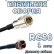 Кабельная сборка 50 Ом на RG-58 с разъемами FME-male - F-male, 1 метр