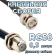 Кабельная сборка 50 Ом на RG-58 с разъемами BNC-male - F-female, 0,5 метра