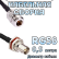 Кабельная сборка 50 Ом на RG-58 с разъемами N-female - BNC-female, 0,5 метра