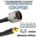 Кабельная сборка 50 Ом на RG-58 с разъемами N-male - MMCX-male, 0,5 метра