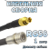 Кабельная сборка 50 Ом на RG-58 с разъемами MCX-female - QMA-male, 1 метр