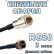 Кабельная сборка 50 Ом на RG-58 с разъемами FME-male - F-male, 3 метра