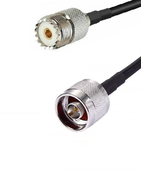 Кабельная сборка RG-213 с разъемами N-male - UHF-female, 20 метров