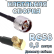 Кабельная сборка 50 Ом на RG-58 с разъемами MCX-male (угловой) - N-male, 0,5 метра Кабельная сборка 50 Ом на RG-58 с разъемами MCX-male (угловой) - N-male, 0,5 метра