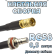 Кабельная сборка 50 Ом на RG-58 с разъемами SMB-female - QMA-female, 0,5 метра