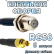 Кабельная сборка 50 Ом на RG-58 с разъемами F-female - MCX-female, 6 метров