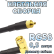 Кабельная сборка 50 Ом на RG-58 с разъемами MMCX-male - SMA-male (угловой), 0,5 метра