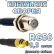 Кабельная сборка 50 Ом на RG-58 с разъемами F-female - MCX-female, 0,5 метра