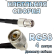 Кабельная сборка 50 Ом на RG-58 с разъемами N-male (угловой) - TNC-female, 4 метра