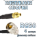Кабельная сборка 50 Ом на RG-58 с разъемами UHF-male (угловой) - MMCX-female, 4 метра Кабельная сборка 50 Ом на RG-58 с разъемами UHF-male (угловой) - MMCX-female, 4 метра
