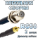 Кабельная сборка 50 Ом на RG-58 с разъемами F-female - MMCX-male, 2 метра