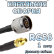 Кабельная сборка 50 Ом на RG-58 с разъемами N-male - MMCX-female, 1 метр