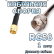 Кабельная сборка 50 Ом на RG-58 с разъемами SMA-male - F-male, 1 метр