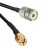 Кабельная сборка 50 Ом на RG-58 с разъемами UHF-female (SO239) - SMA-male, 6 метров