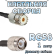 Кабельная сборка 50 Ом на RG-58 с разъемами UHF-female - TNC-male, 1 метр