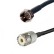 Кабельная сборка 50 Ом на RG-58 с разъемами F-male - UHF-female (SO239), 30 метров