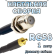 Кабельная сборка 50 Ом на RG-58 с разъемами F-female - MMCX-male, 1 метр