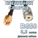 Кабельная сборка 50 Ом на RG-58 с разъемами UHF-female - SMA-male, 0,5 метра