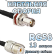 Кабельная сборка 50 Ом на RG-58 с разъемами UHF-female - BNC-female, 13 метров