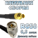 Кабельная сборка 50 Ом на RG-58 с разъемами N-male (угловой) - MCX-female, 0,5 метра Кабельная сборка 50 Ом на RG-58 с разъемами N-male (угловой) - MCX-female, 0,5 метра