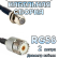 Кабельная сборка 50 Ом на RG-58 с разъемами UHF-female - F-female, 2 метра