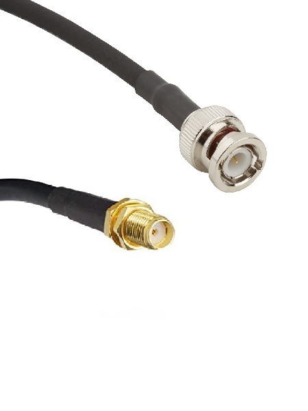 Кабельная сборка RG-213 с разъемами SMA-female - BNC-male, 12 метров