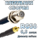 Кабельная сборка 50 Ом на RG-58 с разъемами F-female - MMCX-male, 0,5 метра