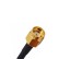 Кабельная сборка 50 Ом на RG-58 белого цвета с разъемами UHF-male - RP-SMA-male, 4 метра