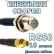 Кабельная сборка 50 Ом на RG-58 с разъемами F-female - MCX-female, 10 метров