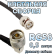Кабельная сборка 50 Ом на RG-58 с разъемами N-male (угловой) - BNC-male, 0,5 метра