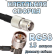 Кабельная сборка 50 Ом на RG-58 с разъемами TNC-male (угловой) - TNC-female, 15 метров