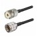 Кабельная сборка 50 Ом на RG-58 с разъемами UHF-female (SO239) - UHF-male (PL259), 14 метров