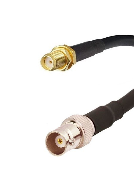 Кабельная сборка RG-213 с разъемами SMA-female - BNC-female, 4 метра