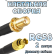 Кабельная сборка 50 Ом на RG-58 с разъемами SMA-female - MCX-female, 2 метра