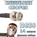Кабельная сборка 50 Ом на RG-58 с разъемами TNC-male (угловой) - BNC-male, 14 метров