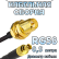 Кабельная сборка 50 Ом на RG-58 с разъемами MCX-female - RP-SMA-female, 0,5 метра