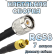 Кабельная сборка 50 Ом на RG-58 с разъемами TNC-male - MCX-female, 7 метров