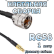 Кабельная сборка 50 Ом на RG-58 с разъемами UHF-male - MCX-male, 1 метр