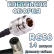 Кабельная сборка 50 Ом на RG-58 с разъемами N-female - QMA-male (угловой), 14 метров