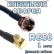 Кабельная сборка 50 Ом на RG-58 с разъемами MCX-male (угловой) - F-male, 1 метр Кабельная сборка 50 Ом на RG-58 с разъемами MCX-male (угловой) - F-male, 1 метр
