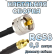 Кабельная сборка 50 Ом на RG-58 с разъемами UHF-male - MMCX-female, 0,5 метра