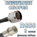 Кабельная сборка 50 Ом на RG-58 с разъемами N-male - QMA-male, 2 метра