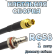 Кабельная сборка 50 Ом на RG-58 с разъемами MCX-female - QMA-female, 1 метр