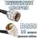 Кабельная сборка 50 Ом на RG-58 с разъемами UHF-male (угловой) - UHF-male, 10 метров