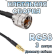 Кабельная сборка 50 Ом на RG-58 с разъемами UHF-male - MCX-male, 3 метра