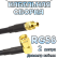 Кабельная сборка 50 Ом на RG-58 с разъемами MMCX-female - SMA-male (угловой), 2 метра