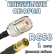Кабельная сборка 50 Ом на RG-58 с разъемами UHF-female - SMB-female, 1 метр