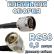 Кабельная сборка RG-58 с разъемами N-male (угловой) - N-male, 0,5 метра